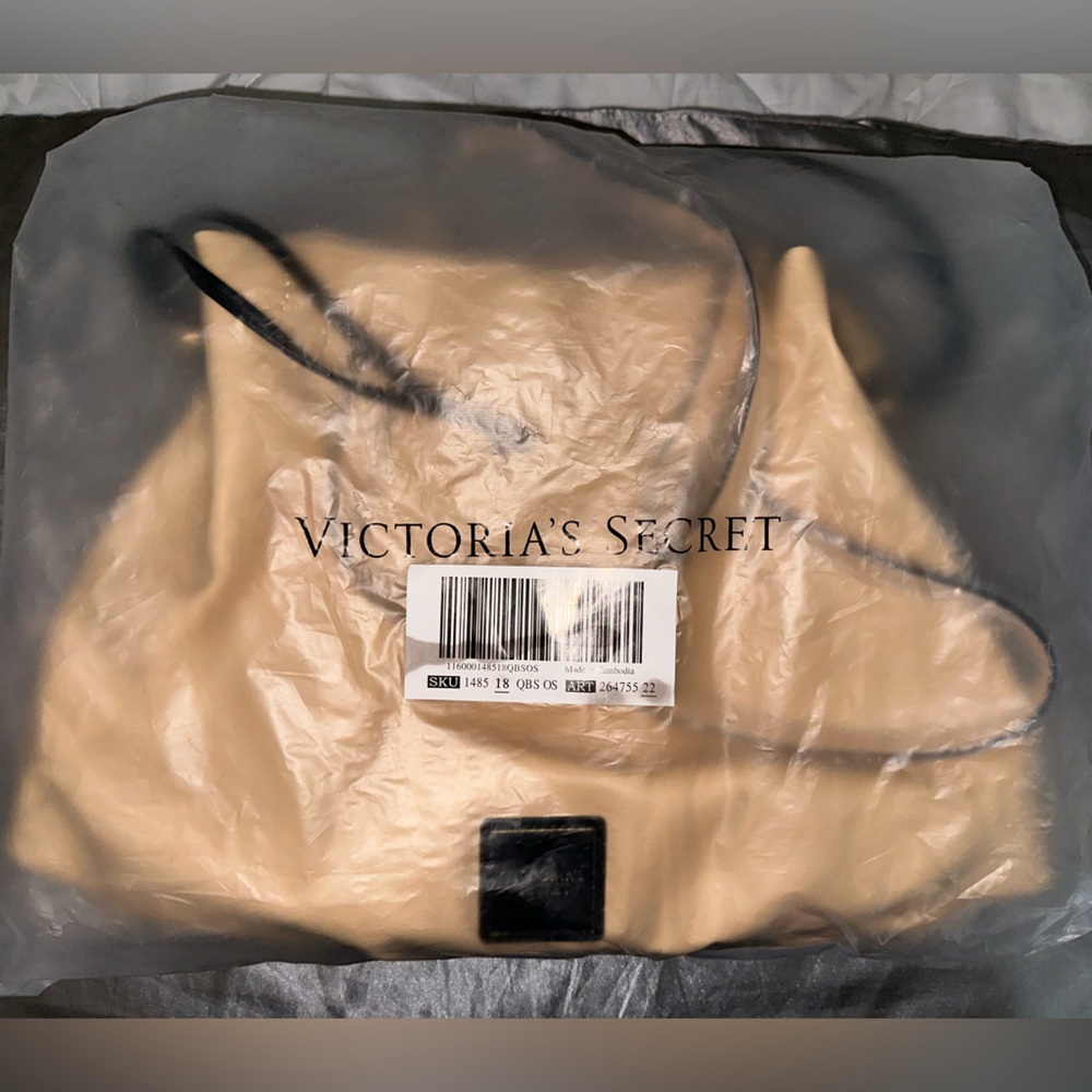 Victoria’s Secret Cinch-Top Bare Beige Tan Tote Bag NWT